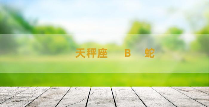 天秤座 　Ｂ　蛇